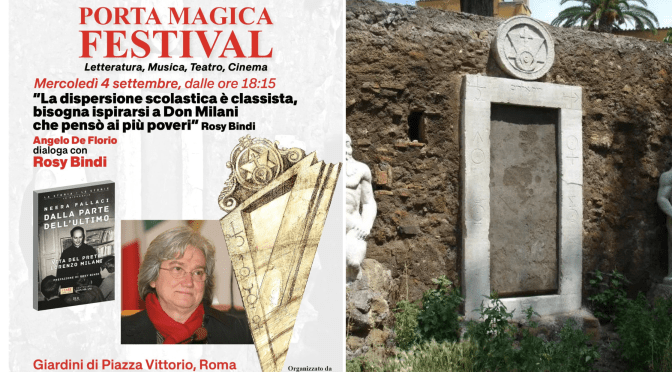 4/9/24 Porta Magica Festival – Evento “La dispersione scolastica è classista, bisogna ispirarsi a Don Milani che pensò ai più poveri” al Cinevillage Piazza Vittorio