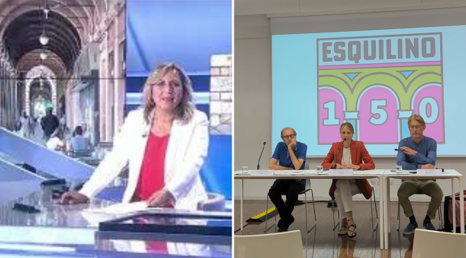 I 150 anni del Rione Esquilino.  La conferenza stampa della presentazione dell’iniziativa al Palazzo Merulana in un servizio del TGR Lazio