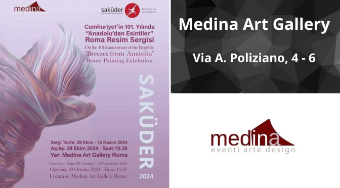 DAl 29/10 al 12/11/24 Mostra collettiva “Artisti Turchi dall’Anatolia” al Medina Art Gallery