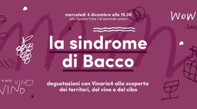 4/12/24 “La sindrome di Bacco” al Mercato Centrale