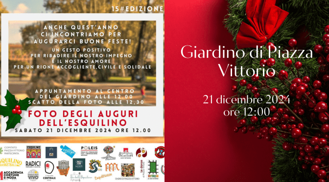 21/12/24 15° edizione della foto degli auguri dall’Esquilino