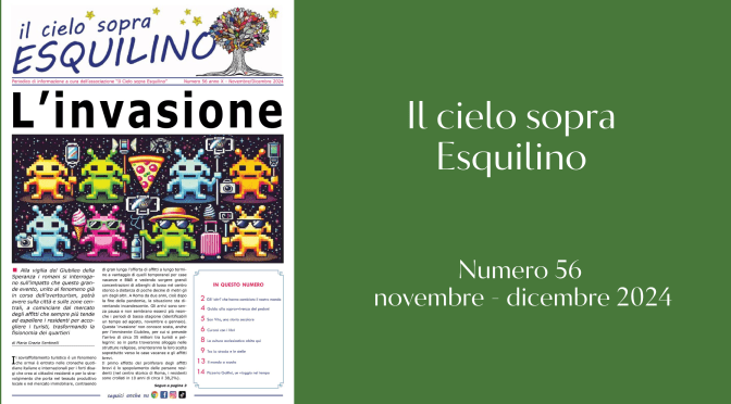 E’ uscito “Il Cielo sopra Esquilino” numero 56 – novembre/dicembre 2024