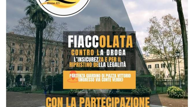 4/12/24 Fiaccolata contro la droga. Corteo con partenza da Piazza Vittorio. Previste deviazioni dei mezzi pubblici