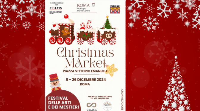 Dal 5 al 26/12/24 “Christmas Market” a Piazza Vittorio Emanuele II