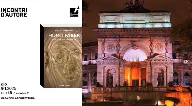 9/1/25 Presentzione del libro “Homo faber, diario di un falegname” all’Acquario Romano – Casa dell’Architettura