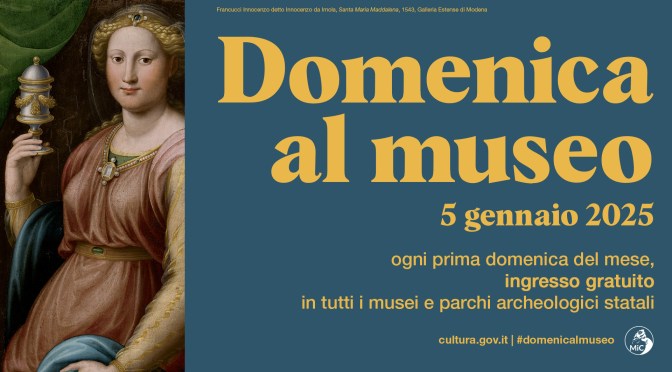 5/1/25 #Domenicalmuseo: musei gratis per tutti