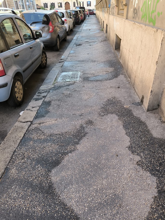 Via Principe Umberto la mattina del 29/12/24