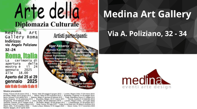 Dal 24 al 29/1/25 “Artisti dell’Azerbaigian” Mostra collettiva al Medina Art Gallery
