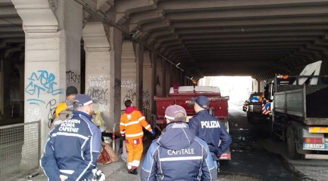 19/2/25 Polizia Locale: operazione anti degrado  nel sottopasso di viale dello Scalo San Lorenzo