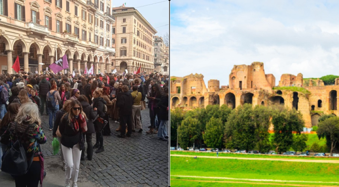 8/3/25 Corteo in Centro tra l’Esquilino e il Circo Massimo. Divieti di sosta e deviazioni dei mezzi pubblici