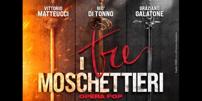 Dal 5 al 16/3/25 “I Tre Moschettieri – Opera Pop” al Teatro Brancaccio