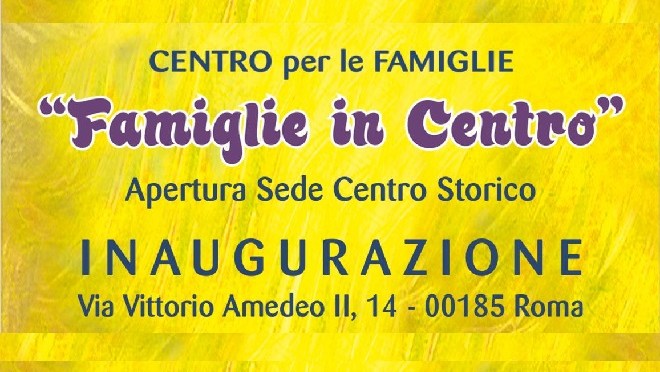3/3/25 inaugurazione di “Famiglie in Centro” in via Vittorio Amedeo II, 14