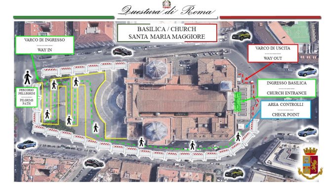Le nuove misure di sicurezza per visitare la tomba di Papa Francesco a Santa Maria Maggiore