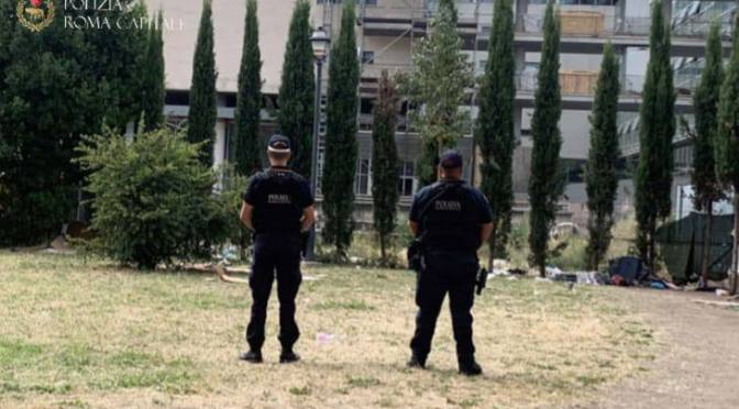 7/6/25 Esquilino: proseguono gli interventi di ripristino del decoro, controlli e pulizia nei giardini di via Pepe