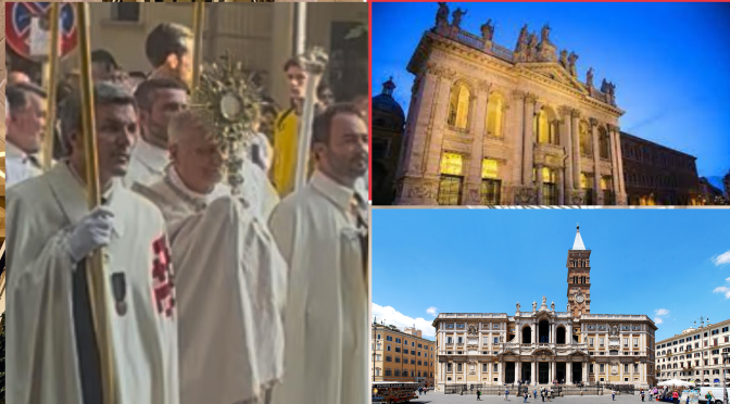 La processione del Corpus Domini del 22/5/25: Immagini e filmati