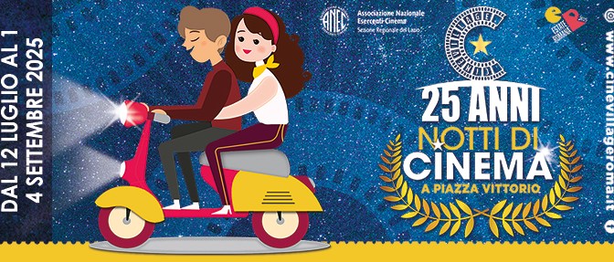 “Notti di cinema a Piazza Vittorio”. Il programma fino al 14 settembre 2025