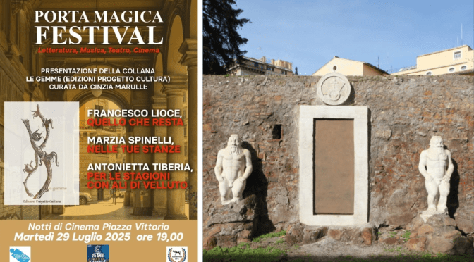29/7/25 Porta Magica Festival: Presentazione della collana “Le Gemme” presso il CineVillage Piazza Vittorio