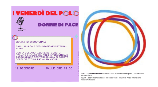 12/12/25 “Donne di pace” presso il Polo Civico Esquilino