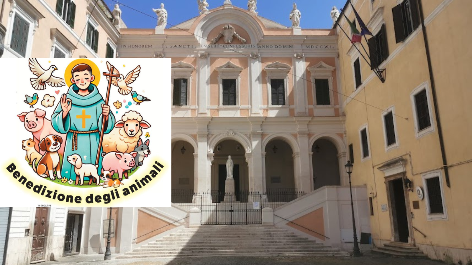 17/1/26 Tradizionale benedizione degli animali domestici presso la chiesa di Sant’Eusebio