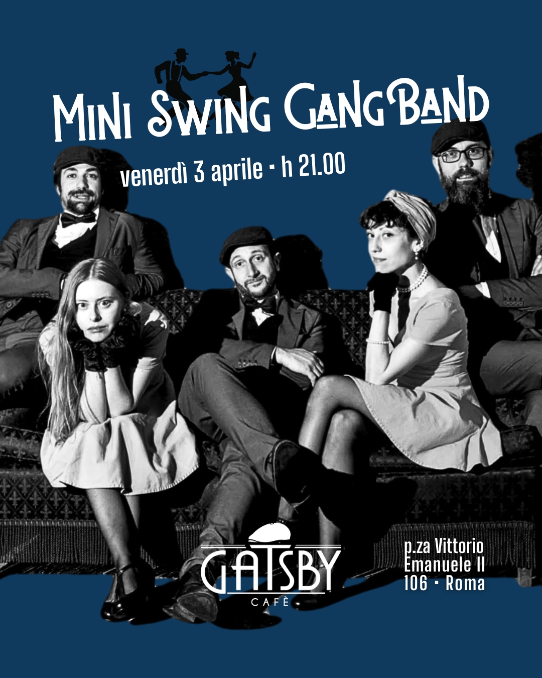 16/7/26 “Mini Swing Gang Band” presso Horti Magici