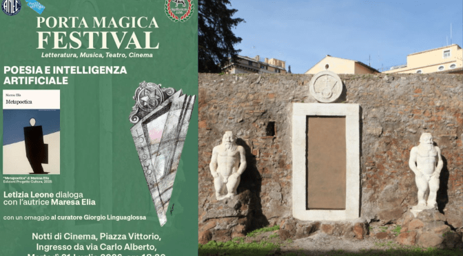 21/7/26 Presentazione del libro “Metapoetica” al Porta Magica Festival – CineVillage Piazza Vittorio