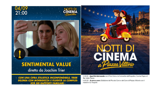 4/9/26  “Sentimental Value”  al CineVillage Piazza Vittorio