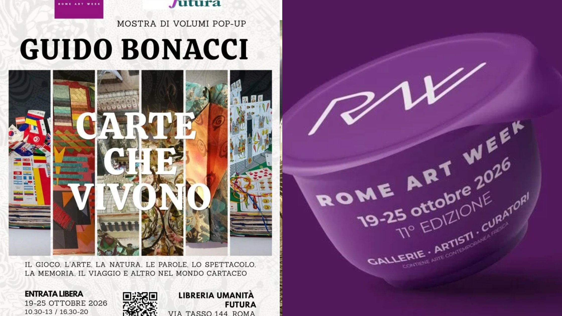 23/10/26 RAW 2026 “Guido Bonacci – Carte che vivono – Giorgio Cuscito e il suo quartetto”  presso Libreria Umanità Futura